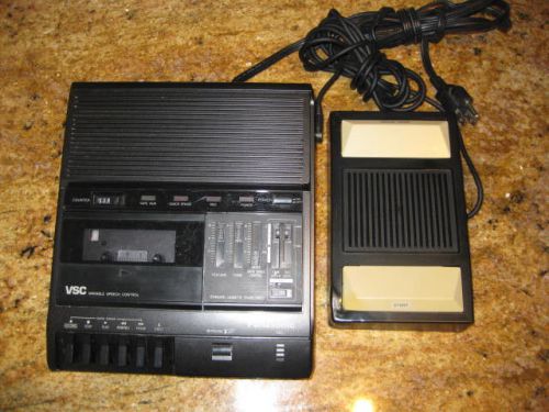 Panasonic RR830 Cassette Tape Transcriber Dictaphone Dication Machine Foot Pedal