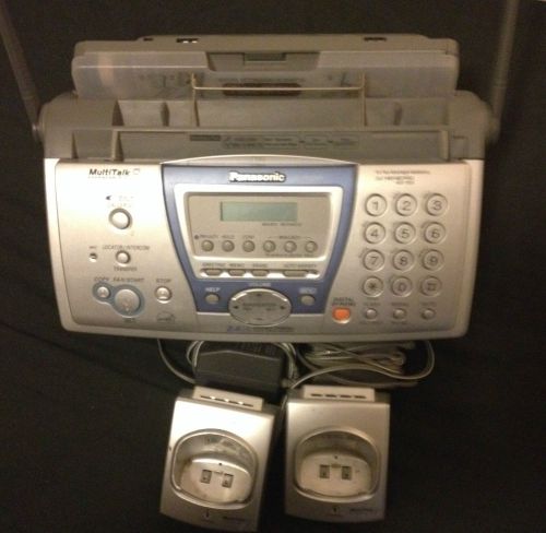 Panasonic kx-fpg3 fax+2.4ghz multi handset phone sys+digital answering machine for sale