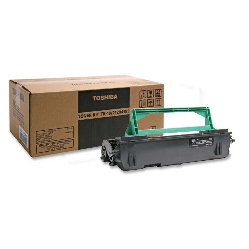 Toshiba tk18 toner cartridge for toshiba models dp80f, 85f plain paper fax mach. for sale