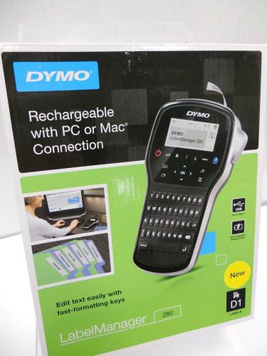 Brand new dymo 1815990 labelmanager 280 rechargeable handheld label maker for sale