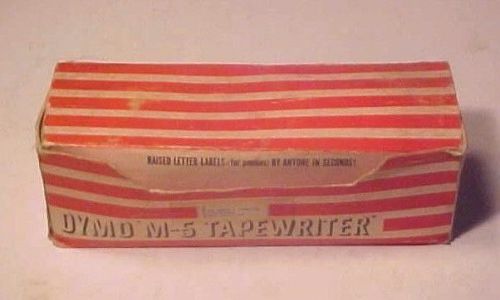 Vintage Complete DYMO M-5 Tapewriter