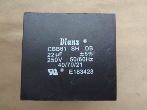 Dianz Capacitor From Fellowes PS8 OC-2 Shredder, CBB61-22uF-250 V-E183428
