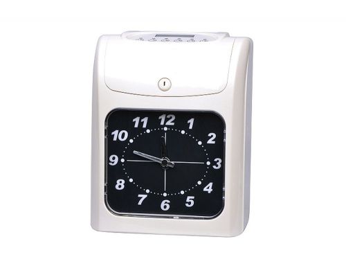 Electronic Employee analogue Time Recorder Time Clock w/Card Monthly/Semimonthly