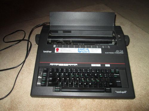 Brother AX-24 Typewriter EX condition with supplies and box