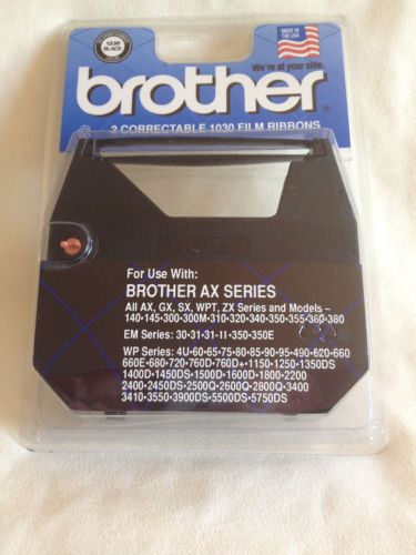 2 Pack Genuine Brother 1230 Black 1030 Correctable Film Ribbons