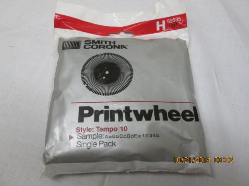 Smith Corona  Typewriter Printwheel  H series Tempo 10