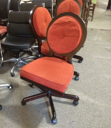 Lot of 20 wood  &amp; fabric office task chairs for sale