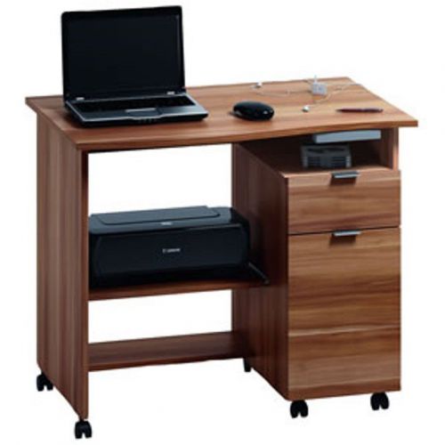Jahnke computer line ct25 mobile computer home office workstation in walnut for sale