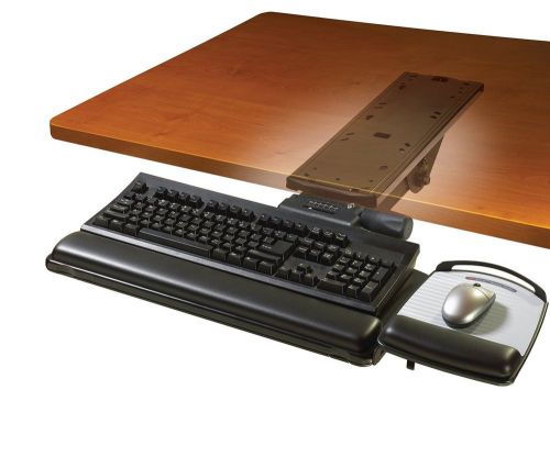 Brand new3m akt151le easy-adjust keyboard tray with adjustable platform for sale