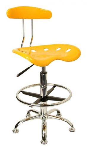 Adjustable drafting stool with chrome foot ring [id 3064606] for sale