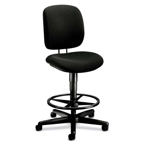 HON ComforTask 5905 Pneumatic Task stool - Olefin Black Seat - Steel Black