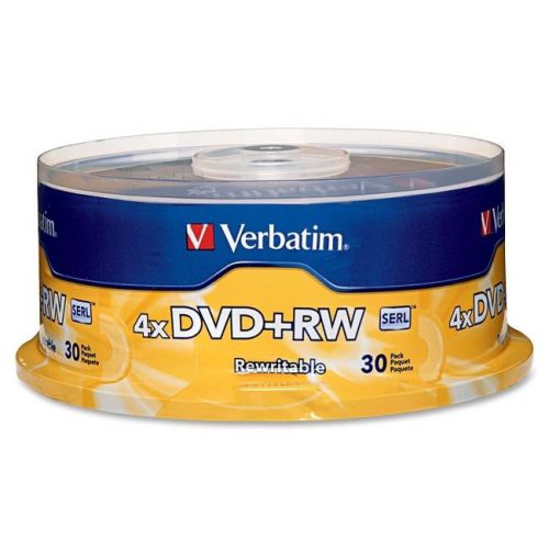 VERBATIM 94834 4.7GB 4x DVD+RWs, 30-ct Spindle