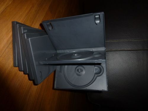 12 empty cd/dvd cases, used