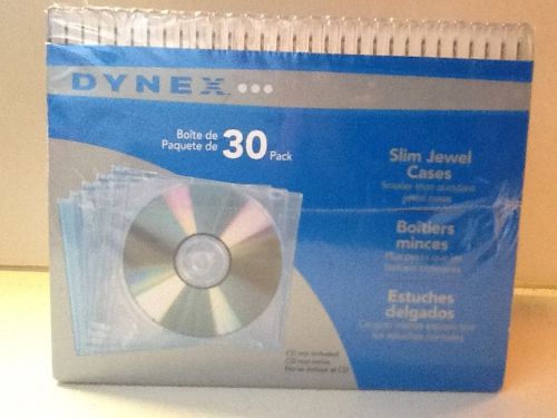 30 PACK OF SLIM JEWEL CLEAR CD BLU RAY DVD PROTECTIVE CASES - BRAND NEW!