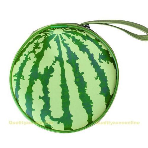 #QZO CD Holder Sheet DVD Case Storage Wallet Disc Organizer Watermelon Shape 24