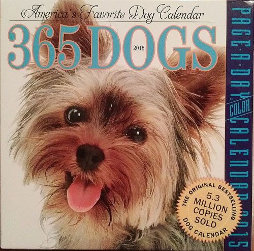 365 dogs 2015 page-a-day calendar &#034;america&#039;s favorite dog calendar&#034; for sale