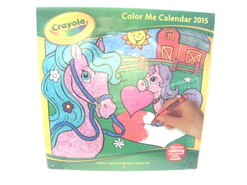 Crayola Color Me 2015 Calendar-10&#034; x 10&#034;-Brand New in Package!!