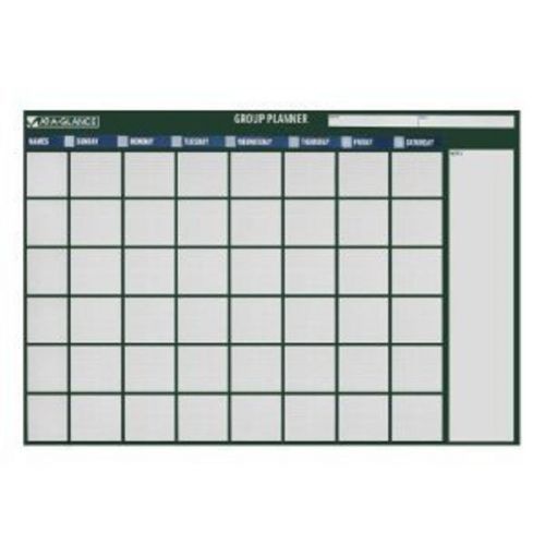 AT A GLANCE MONTHLY ERASABLE GROUP CALENDAR PLANNER DAILY NEW