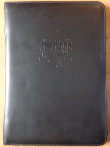 Mercury Luggage Zipper Folio With Pockets, Legal Size Notepad