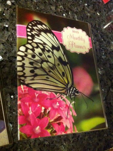 BiG 9&#034; X 6&#034; Monthly Planner 2015 Butterfly Calendar Note Appointment Book