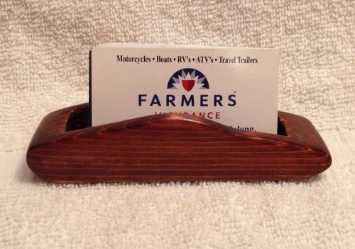 Wood Car Business Card Holder/Stand/Desk Accessory