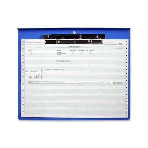 Lion computer printout clipboard - 12.75&#034; x 15.75&#034; - clamp - blue for sale