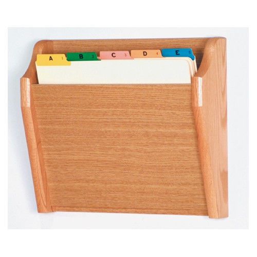 Wooden mallet single tapered pocket chart holder light oak for sale