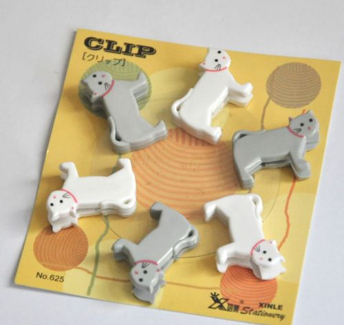 Cute and lovely Cats 6 Paper Clips GW
