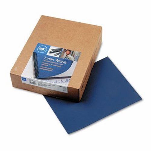 Linen textured binding system covers, 11 x 8-1/2, navy, 200 per box (swi9742450) for sale