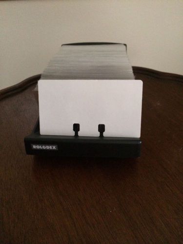 Rolodex file model nvip-24 with over 180  plastic protectors holds smaller cards for sale