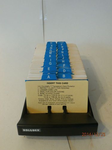 Vintage Rolodex Model No. NVIP-24. 2 1/4&#034; by 4&#034; Index Cards, Classic File Index