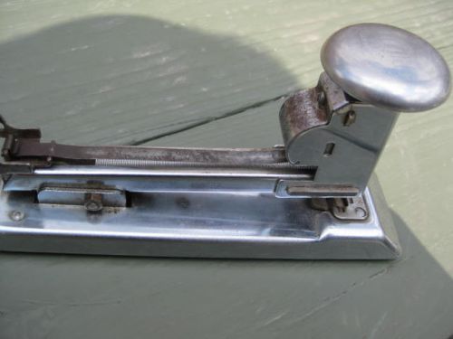 VINTAGE ACE PILOT MODEL NO. 402 CHROME STAPLER Made in U.S.A.