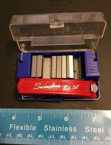 Vintage Swingline tot 50 stapler with box and staples