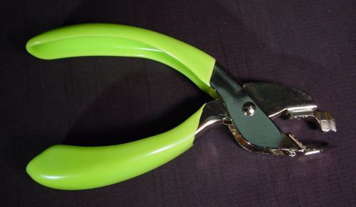 Parrot jaw staple remover japanese firm grip easy to use green chartreuse for sale