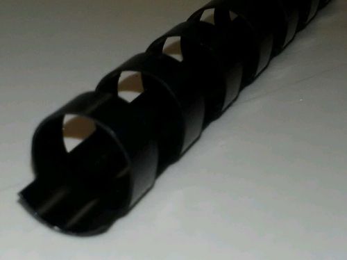 100 piece 19 ring gbc 1/2&#034; black plastic combs for binding for sale