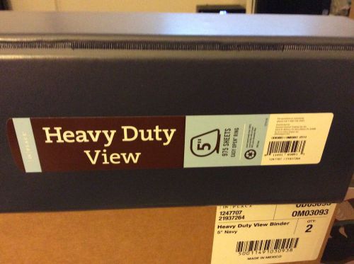 [IN] Place Heavy Duty 3 Ring Binders in Blue -New Set Of 6