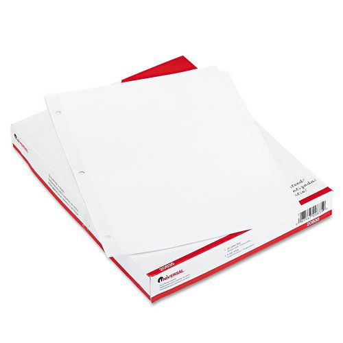 Universal UNV20835 Economy Tab Dividers, 5-Tab, Letter, White, 36 Sets/Box