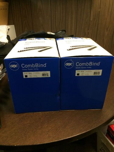 GBC CombBind spines for binding machine 1-1/2&#034; /38mm 320 sheet capacity 200