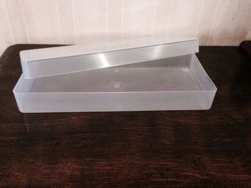 Peel off storage boxes Clear plastic storage boxes x10