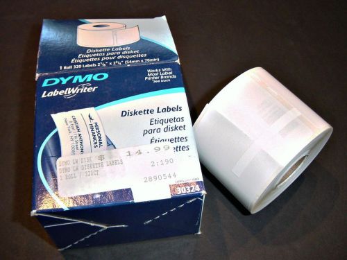 Full Roll Dymo Multipurpose Disk Etc. Labels 30324 -- 320 Count Unopened