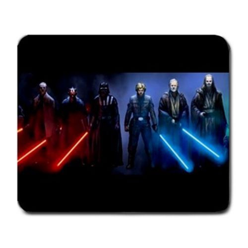 Jedi Masters and Sith in Star Wars Large Mousepad Free Shipping