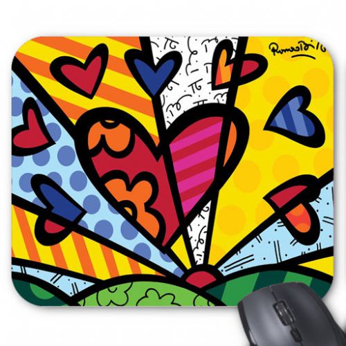Romero britto art painter mouse pad mats mousepads for sale