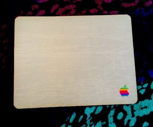 Vintage Apple Mouse Pad With Cool Rare Design Pattern