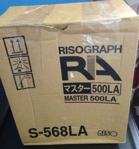 S-568LA RisoGraph RA Master 500LA (Contents: 2 Rolls) NEW &amp; SEALED