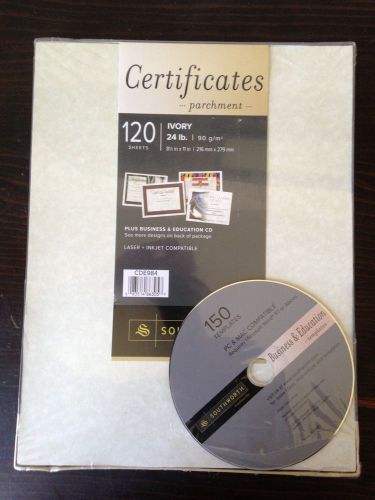 Southworth Create Your Own Certificates w/CD CDE984 Qty 120 Original Packaging