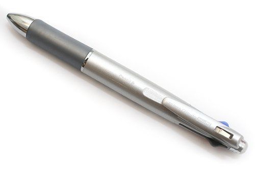 Zebra B4SA2 Clipon multi 1000 4 Color Multifunctional Pen And Pencil Silver Body