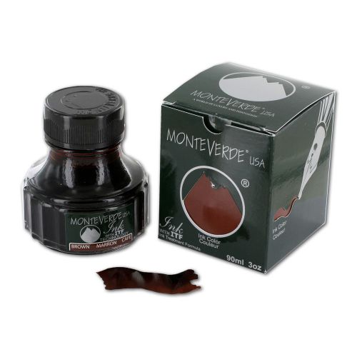 Monteverde 90ml Fountain Pen Ink Bottle, Brown (G308BN)