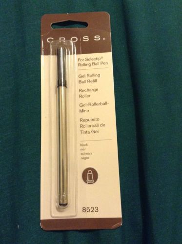 Cross Refills for Selectip Gel Rollerball Pen, Medium Pt, Black, Model 8523