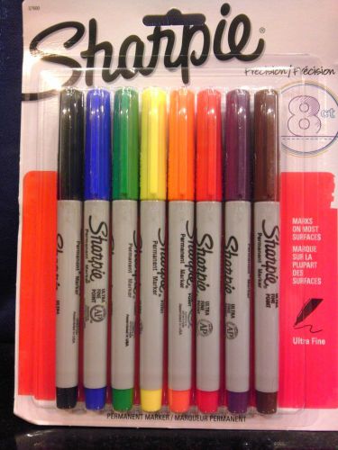 Sharpie permanent markers, 8 count,  Precision Ultra Fine Point
