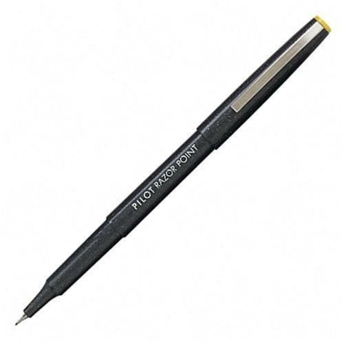 NEW Pilot Razor Point Marker Stick Pens, Extra Fine Point, Black Ink, Dozen Box